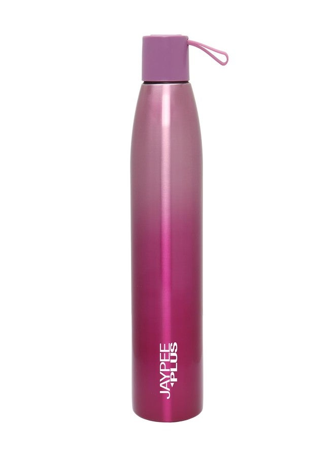 Jaypee Plus Victor ISI Certified Vaccum Insulated Thermosteel 750 ml Water Bottle 24 Hours Hot and Cold Double Walled Anti Skid Rustproof Leakproof Bottle for Office, School, Trekking,Purple - Image 1